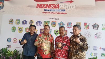 Pj Bupati Mubar Hadiri Expo Indonesia Maju di TMII, Ada Stand Pameran Tenun Sultra