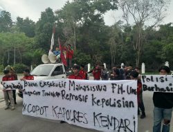 Kapolresta Kendari Dituntut Usut Pelaku Pengeroyokan Mahasiswa Saat Demonstrasi di Mapolda Sultra