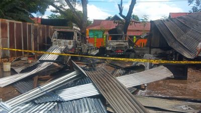 Duka Pemilik Bengkel Mobil di Kecamatan Kambu Kendari, Rugi Ratusan Juta Gegara Kebakaran