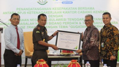 MoU Kejati Sultra dan BPJS Ketenagakerjaan ‘Ampuh’ Selamatkan Hak Tenaga Kerja Peserta Asuransi