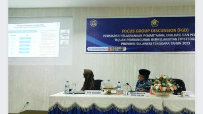 Bappeda Sultra Gandeng BPS Helat FGD Terkait Program Pembangunan Berkelanjutan
