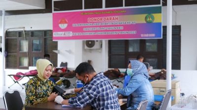 Hari Bhakti Adhyaksa ke-63 di Kejati Sultra Diisi Kegiatan Donor Darah