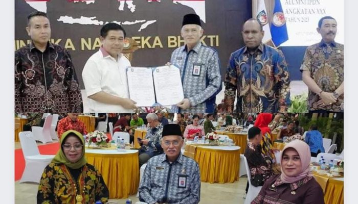 Sekda Sultra Hadiri Penyerahan Lulusan IPDN Angkatan XXX di Jakarta