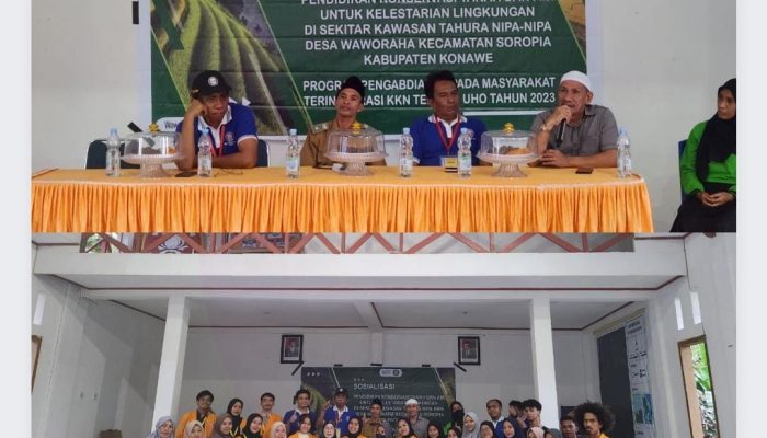 Mahasiswa Fakultas Kehutanan & Ilmu Lingkungan UHO KKN Tematik di Kawasan Tahura Nipa-Nipa