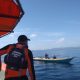 Tim SAR melakukan pencarian ABK KM Sinar Cahaya di Perairan Tanjung Toronipa.