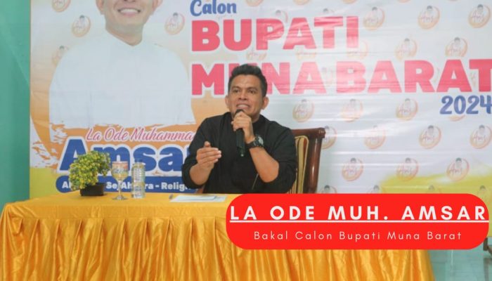 Amsar Pulang Kampung, Nyatakan Diri Nyalon Bupati Muna Barat