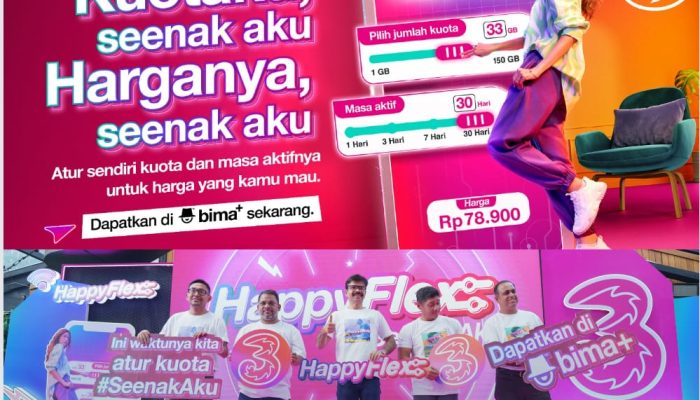 Pakai HappyFlex dari Tri, Gen-Z Bisa Atur Sendiri Kuota dan Masa Aktif