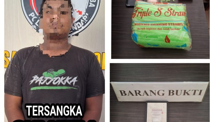 Pengedar Sabu Kepergok Warga Saat Beraksi, Langsung Dijemput Polisi 