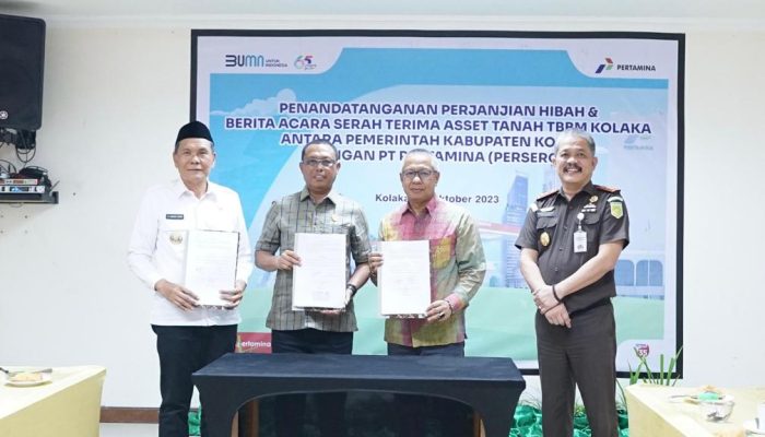 Pemkab Kolaka Hibahkan 4,5 Hektar Tanah Lokasi Depot Terminal BBM Pertamina