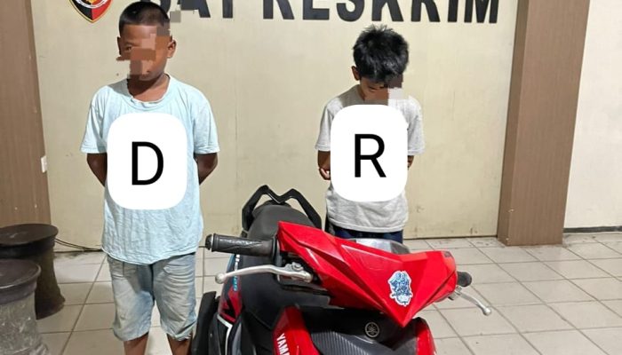 Dua Bocah Ingusan di Kendari Nekat Curi Motor Langsung Ditangkap Polisi