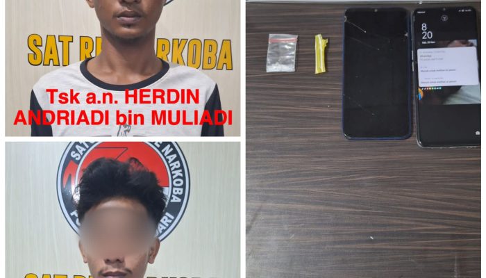 Dua Sopir di Kendari Ketahuan Transaksi Sabu Hingga Ditangkap Polisi