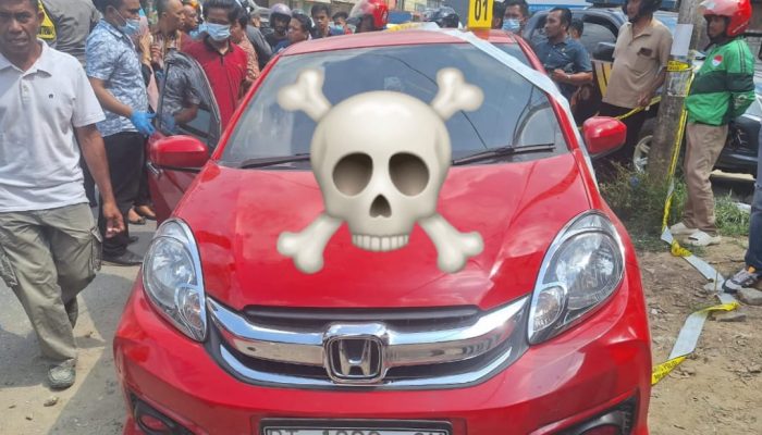 Heboh Mayat Pria Ditemukan Tewas Dalam Mobil Terparkir di Depan Toko Pos Mode Kendari