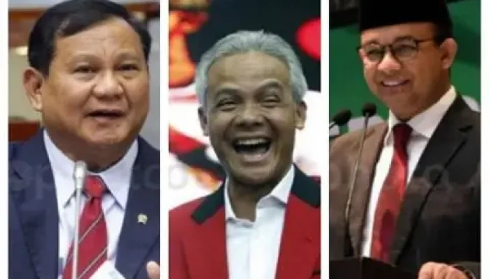 KPU Resmi Tetapkan Prabowo, Ganjar, Anies sebagai Capres 2024