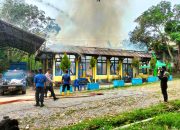 Bangunan Mako Tagana Sultra Ludes Terbakar, Api Menyala dari Stop Kontak Dicok Rice Cooker