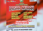 Dukung Program Pj Gubernur Andap, DLH Sultra Gaet Perusahaan Mitra Helat Pasar Murah Sembako 