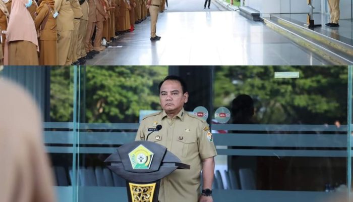 Pj Gubernur Andap Pimpin Apel Perdana Tahun 2024, Tekankan ASN Jalankan Prinsip Kerja ‘BerAKHLAK’