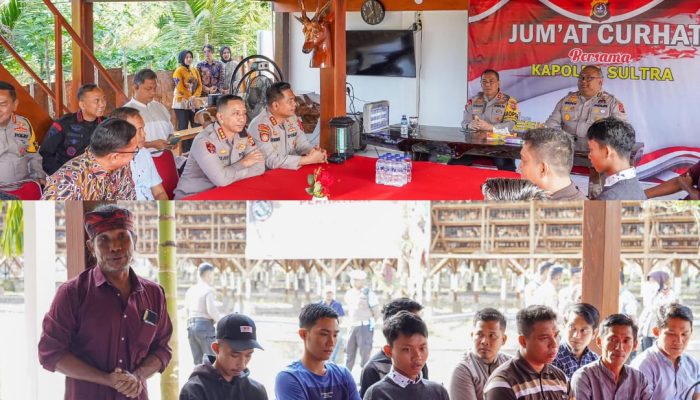 Kapolda Sultra Ladeni Sesi Curhat Bareng Peternak Ayam Penyuplai Kebutuhan Telur Kota Kendari