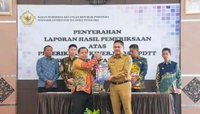 Terima LHP Kepatuhan Belanja Daerah Koltim, Abd Azis Target Raih Predikat WTP 