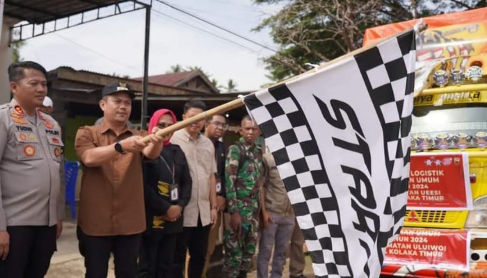 Bupati Koltim Lepas Distribusi Logistik Pemilu ke Seluruh Kecamatan
