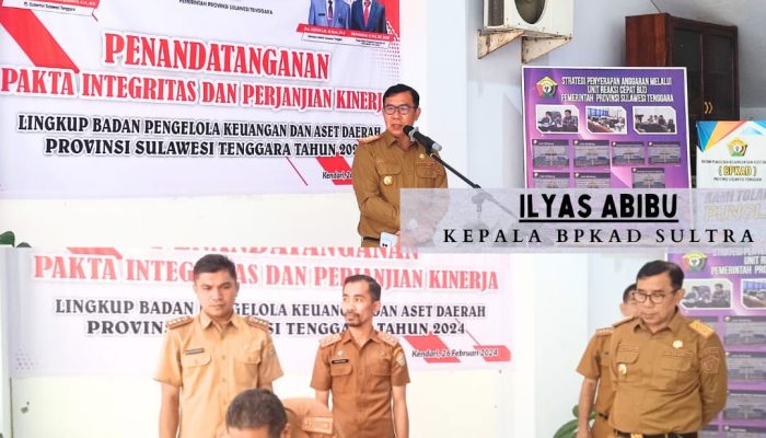Gercep! 91 ASN BPKAD Sultra Teken Pakta Integritas dan Perjanjian Kinerja