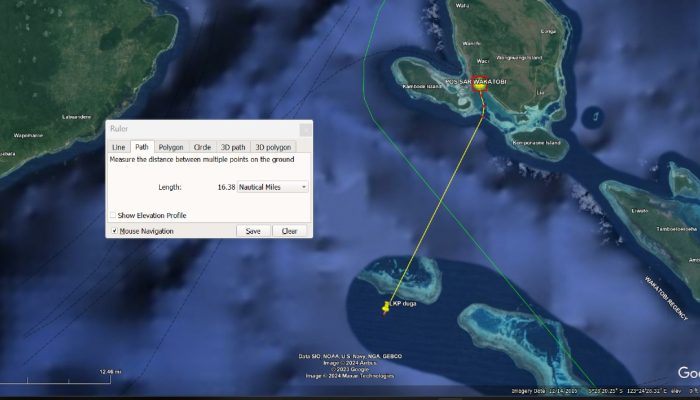 Tim SAR Wakatobi Sisir Perairan Karang Kapota, Cari Lansia Hilang Saat Melaut