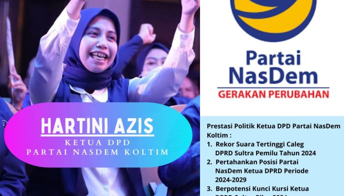 Hartini Azis Bikin Partai Surya Paloh ‘NasDem’ Berjaya di Koltim, Berpeluang Kunci Posisi Ketua DPRD Sultra