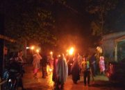 Tradisi Arak-arakan Pawai Obor Santri TPA Al Amin Baruga, Jadi Penyemarak Menyambut Bulan Suci Ramadan