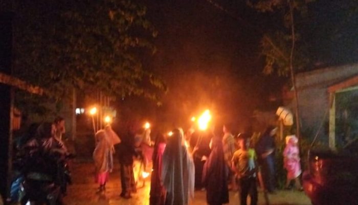 Tradisi Arak-arakan Pawai Obor Santri TPA Al Amin Baruga, Jadi Penyemarak Menyambut Bulan Suci Ramadan