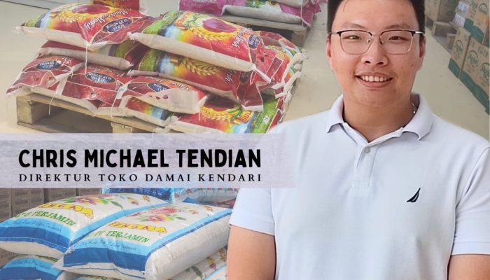Stok Beras Toko Damai Kendari Aman, Pembelian Dibatasi Maksimal 2 Karung