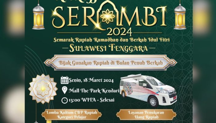 BI Sultra Kick Off SERAMBI 2024 di The Park Besok, Cek Rangkaian Acaranya di Sini ! 