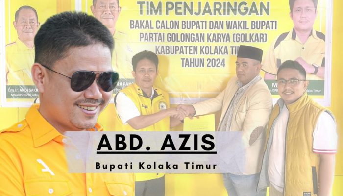 Abd Azis Tarung di Pilbup Koltim, Ambil Formulir Pendaftaran Partai Golkar