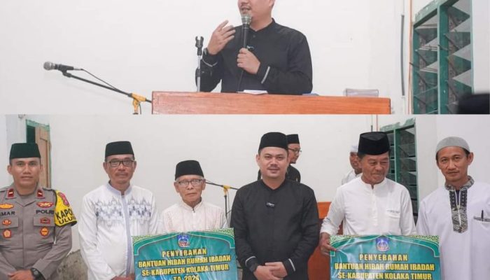 Bupati Koltim Safari Ramadan Perdana di Kecamatan Ueesi Sambil Cek Jembatan Putus Akibat Banjir