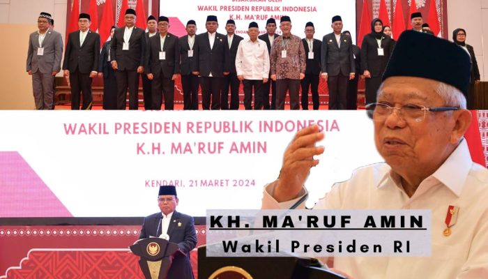 Pj Gubernur Andap Budhi Nahkodai KDEKS Sultra, Wapres Ma’ruf Amin Beber Tiga Arahan Penting