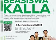 Yayasan Hadji Kalla Buka Program Beasiswa Periode April 2024, Mahasiswa Asal Sultra Boleh Daftar
