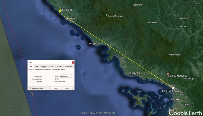 Tim SAR Kolaka Sisir Pesisir Pantai Lambai Kolut, Cari Pemuda Tenggelam Saat Memancing