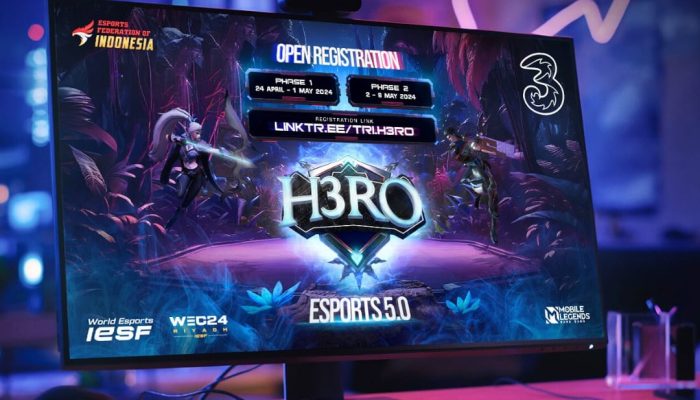 Tri Kembali Gelar H3RO Esports 5.0 Total Hadiah Rp300 Juta, Cek Jadwalnya di Sini!