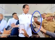 Momen Eks PNS Nekat Nyelonong Konferensi Pers Presiden Jokowi di Konawe, ini Klaim BKSPDM