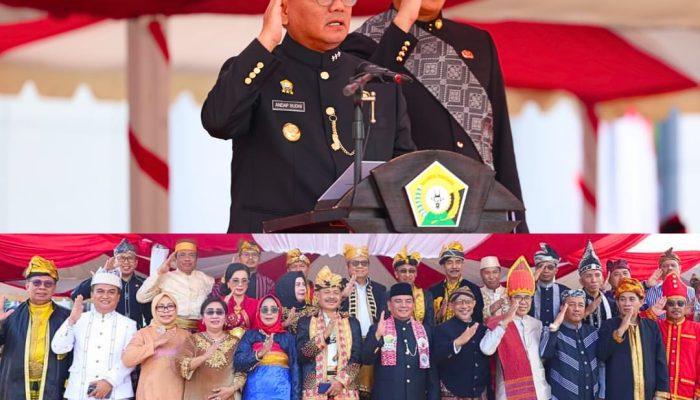 Semarak Peringatan Hari Lahir Pancasila: Pj Gubernur Hingga Kepala OPD Sultra Kompak Pakai Baju Adat
