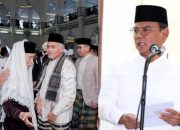 Asrun Lio Sampaikan Pesan Pj Gubernur Sultra Momen Hari Raya Iduladha di Masjid Al Kautsar