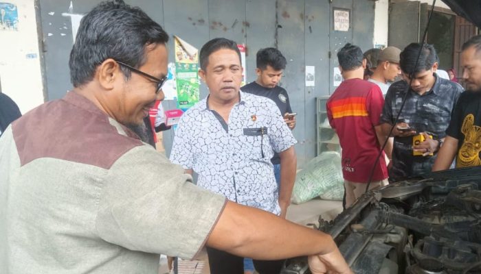 Mobil Wiraswasta di Kambu Dibakar Orang Tak Dikenal, Satreskrim Polresta Kendari Selidiki Motif Pelaku 
