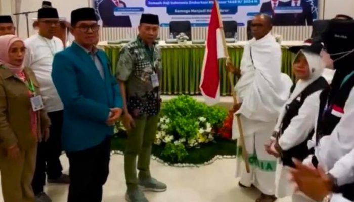 Sebanyak 450 JCH Kloter 31 Asal Sultra Bertolak ke Madinah Dari Embarkasi Makassar