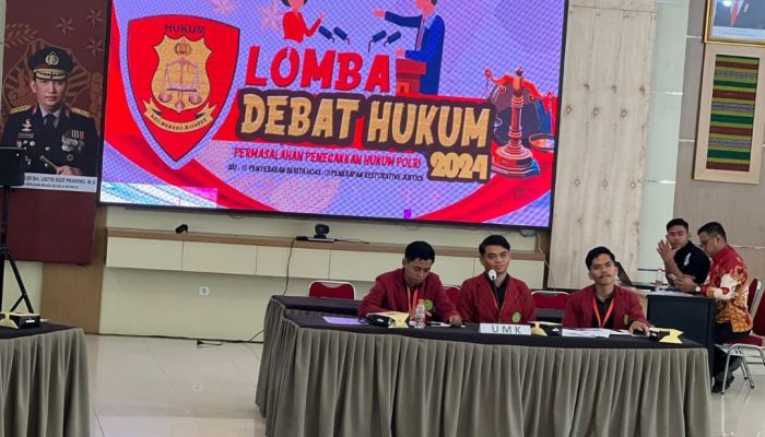 Lomba Debat Hukum Polda Sultra Libatkan Mahasiswa Tiga Kampus Ternama di Kendari