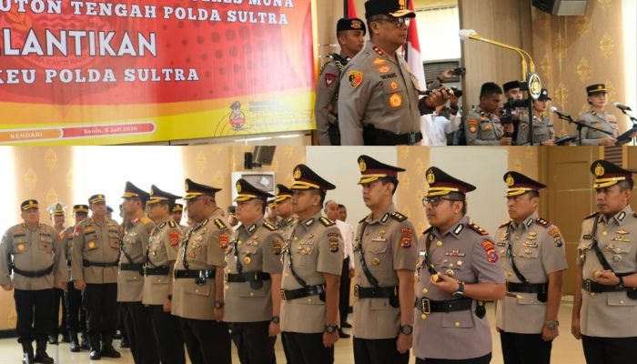 Daftar Pejabat Utama Polda Sultra & Kapolres yang Dilantik Kapolda Dwi Irianto