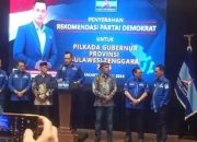 Ketum Partai Demokrat AHY Serahkan Rekomendasi Lukman Abunawas dan La Ode Ida Tampil di Pilgub Sultra