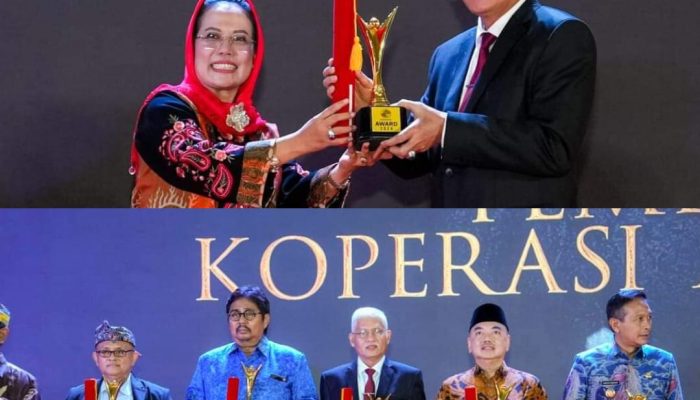 HUT ke-77 Koperasi, Sekda Sultra Terima Penghargaan Nasional Pembina Koperasi Andalan