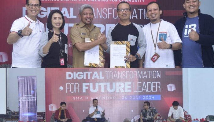Telkomsel Digital Empowering For Community Hadir di SMAN 4 Kendari: Edukasi Transformasi Digital
