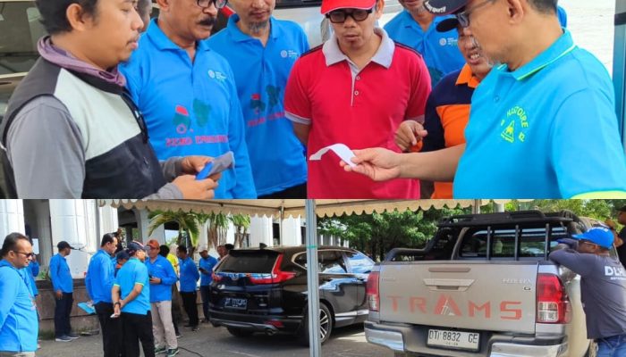 DLH Sultra Galakkan Kampanye Lingkungan Lewat Aksi Uji Emisi Kendaraan & Tebar Bibit Buah Gratis