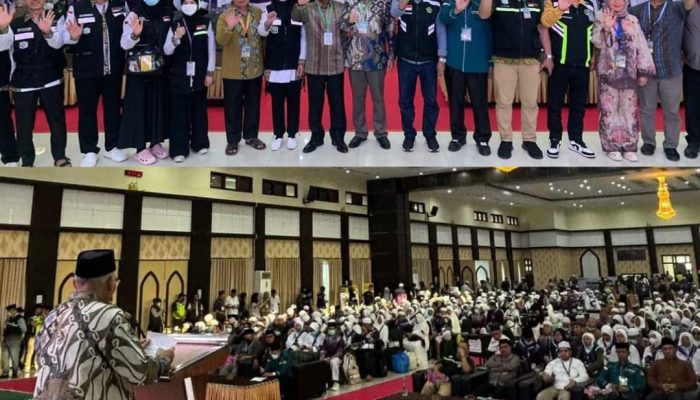 Sekda Sultra Sambut Kedatangan Jamaah Haji Asal Sultra Kloter UPG 28 2024