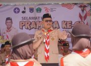 Pimpin Upacara Peringatan Hari Pramuka ke 63, Ini Pesan Sukanto Toding ke Peserta Jambore Kolaka Utara