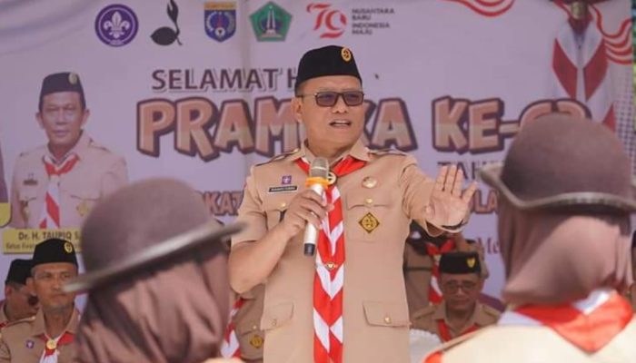 Pimpin Upacara Peringatan Hari Pramuka ke 63, Ini Pesan Sukanto Toding ke Peserta Jambore Kolaka Utara